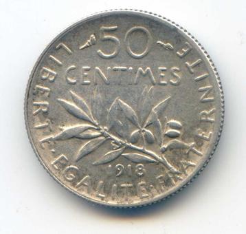 Frankrijk 50 Centimes 1918 beschikbaar voor biedingen