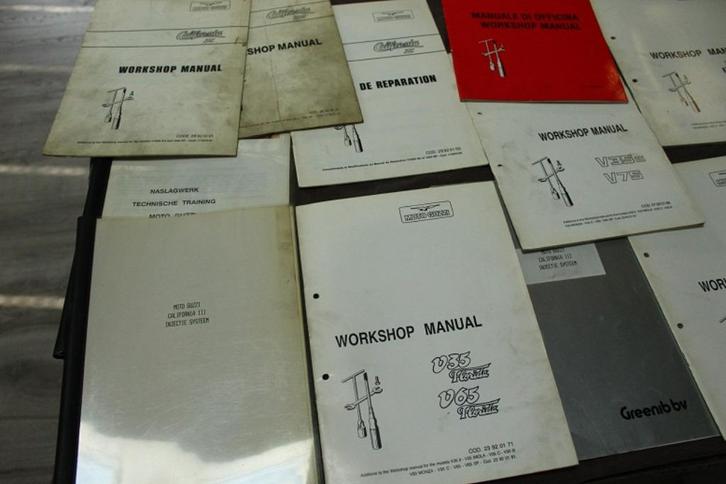 Moto Guzzi workshop supplementen V35 850 1000 V65 injectie, Motoren, Handleidingen en Instructieboekjes, Moto Guzzi, Ophalen of Verzenden