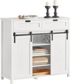 SoBuy FSB74-W Schoenkast/Inkomekast - Wit, Huis en Inrichting, Kasten | Dressoirs, Ophalen, 100 tot 150 cm, Zo goed als nieuw