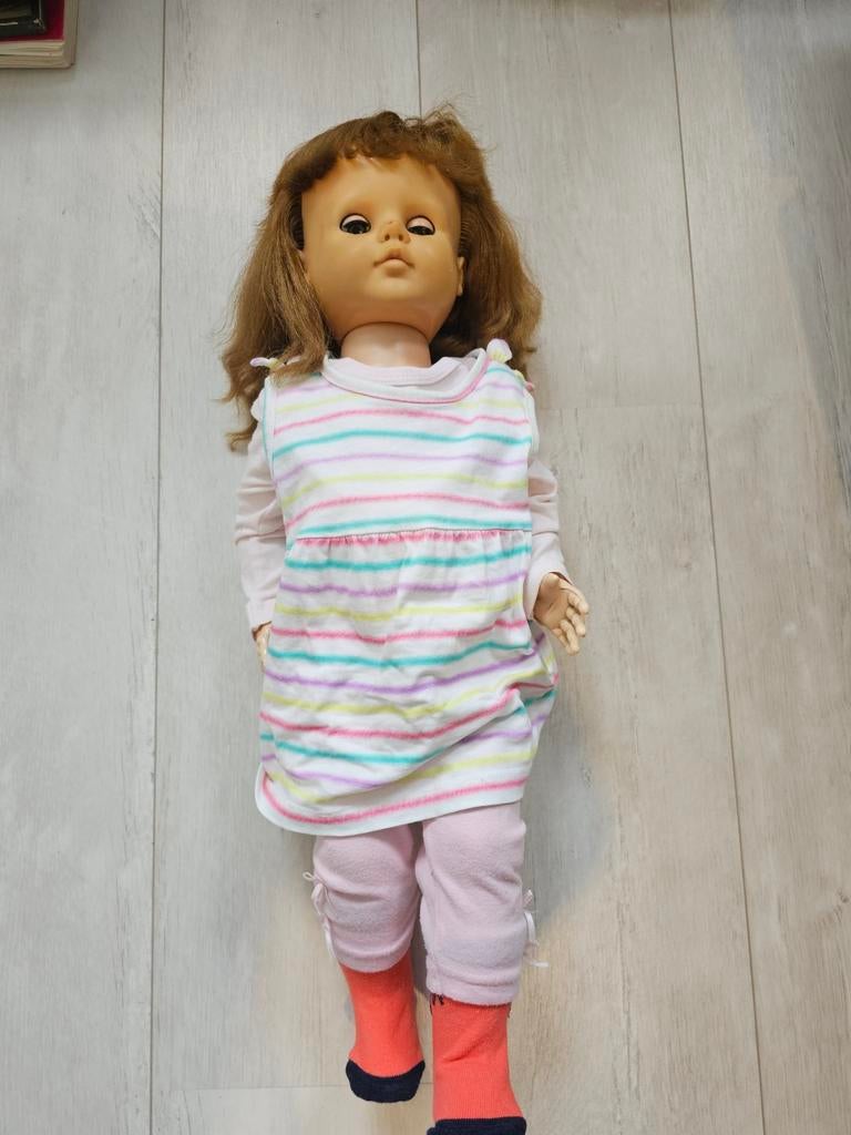 Antieke pop 1948, Verzamelen, Poppen, Ophalen of Verzenden, Gebruikt, Pop