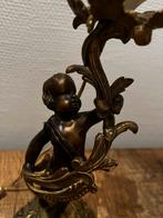 Bronzen cherubijn tafellamp, Ophalen of Verzenden, Koper of Brons