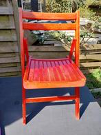 Twee leuke tuinstoelen, Ophalen, Gebruikt, Teakhout, Inklapbaar