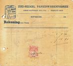 Declaratie van:Zuid-Ned Papierwarenfabr met 10c Fiscaalzegel, Ophalen of Verzenden, Overige typen