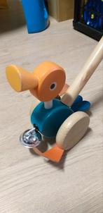 Janod houten loopeend, Kinderen en Baby's, Speelgoed | Houten speelgoed, Ophalen, Gebruikt, Duw- of Trekspeelgoed