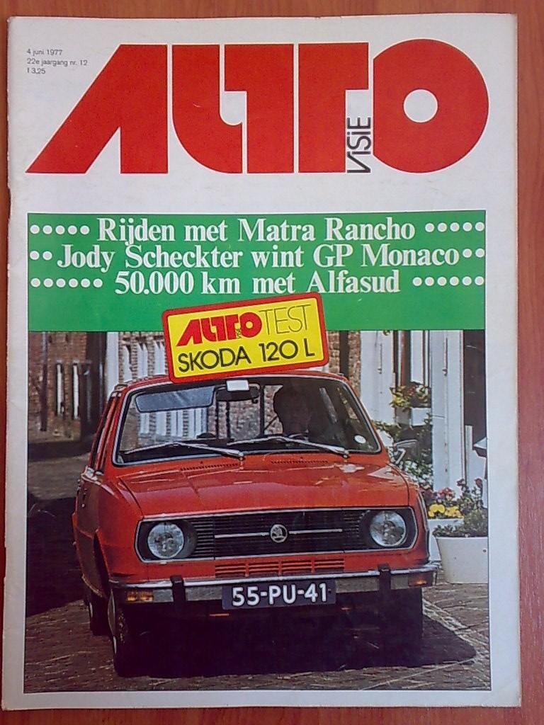 AutoVisie: Skoda 120 L, Opel Manta, Matra Simca Rancho, Ophalen of Verzenden, Gelezen, Algemeen
