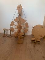 Hamertjes spinnewiel. (Vergelijkbaar met een Louët), Ophalen of Verzenden, Zo goed als nieuw, Spinnewiel