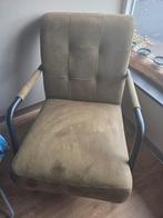 Groene Fauteuil Leen Bakker - Zo Goed Als Nieuw, Huis en Inrichting, Fauteuils, Ophalen, Minder dan 75 cm, Zo goed als nieuw, Metaal