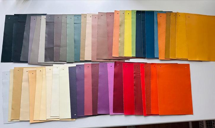 Leerlappen koeienleer - ideaal voor hobby of ambacht, Hobby en Vrije tijd, Knutselen, Zo goed als nieuw, Materiaal, Ophalen