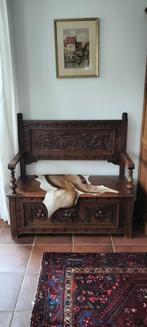 Eikenhouten Mechelse bank, Antiek en Kunst, Antiek | Meubels | Stoelen en Banken, Ophalen