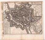 'Zwol' Zwolle. Plattegrond. Guicciardini. 1660, Antiek en Kunst, Kunst | Etsen en Gravures, Ophalen of Verzenden