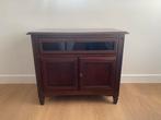 Kersenhouten Dressoir met Glas, Ophalen, Gebruikt, 50 tot 100 cm, 25 tot 50 cm