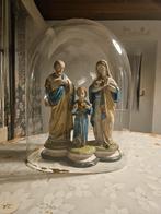 heilig beeld maria jozef Jesus onder stolp, Antiek en Kunst, Antiek | Religie, Ophalen of Verzenden