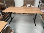 Bureau 180x80cm metalen onderstel met houten blad, Ophalen, Gebruikt