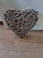 Mooie grote houten hart zgan, Huis en Inrichting, Woonaccessoires | Kransen, Ophalen, Zo goed als nieuw