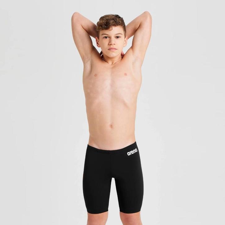 Nieuwe Arena B Team Swim Jammer Zwembroek Solid Black White, Kinderen en Baby's, Kinderkleding | Kinder-zwemkleding, Nieuw, Zwembroek