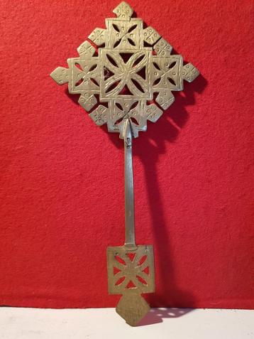 koptisch Ethiopisch messing zegenkruis kruis  coptic cross  beschikbaar voor biedingen