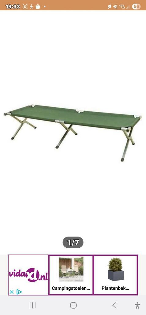 Veldbed, Campingbed - Comfortabel en Compact, Caravans en Kamperen, Kampeermeubelen, Nieuw, Overige, Ophalen of Verzenden