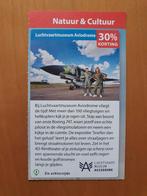 Luchtvaartmuseum Aviodrome 30% korting maximaal 4 personen, Drie personen of meer, Kortingskaart