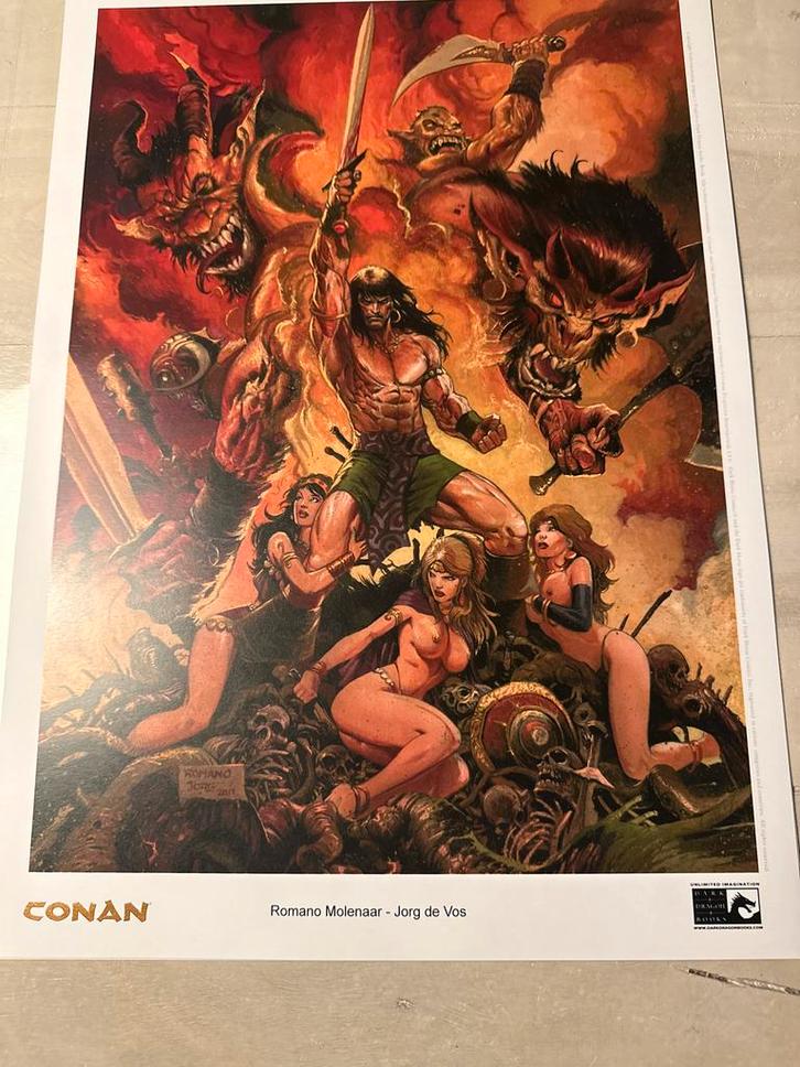 Conan Print door Romano Molenaar & Jorg de Vos, Boeken, Strips | Comics, Zo goed als nieuw, Eén comic, Europa, Ophalen of Verzenden