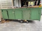 Vintage werkbank xxl, Doe-het-zelf en Verbouw, Werkbanken, Ophalen, Gebruikt, 70 tot 120 cm