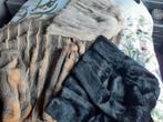 3 echte bontjassen bontjas met klein mankement  in 1 koop, Ophalen of Verzenden, Gedragen, Zwart