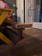 Houten bank voor binnen (of buiten), Huis en Inrichting, Banken | Bankstellen, Ophalen, Gebruikt, Overige maten, Minder dan 75 cm