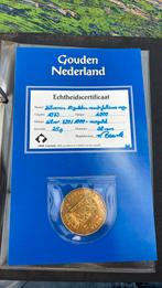 Zilveren 10 gulden munt Juliana verguld, Postzegels en Munten, Munten | Nederland, Ophalen of Verzenden, Koningin Juliana, 10 gulden