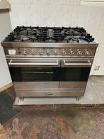 Groot Boretti 5 pits gasfornuis + afzuigkap, Gebruikt, 60 cm of meer, Ophalen of Verzenden, Gas