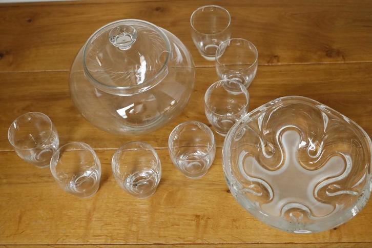 Geslepen Glazen Schaal - Decoratief, Huis en Inrichting, Keuken | Servies, Ophalen of Verzenden