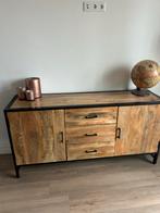 Stijlvol Mango Houten Dressoir, Huis en Inrichting, Kasten | Dressoirs, Ophalen, 150 tot 200 cm, Zo goed als nieuw, Met lade(s)