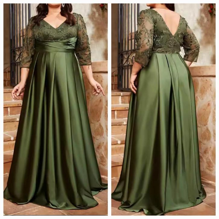 nieuwe galajurk maat 54 groen, Kleding | Dames, Gelegenheidskleding, Nieuw, Galajurk, Maat 46/48 (XL) of groter, Groen, Ophalen of Verzenden