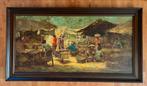 Olieverfschilderij Bali Indonesië 1945/1950, Antiek en Kunst, Kunst | Schilderijen | Klassiek, Ophalen