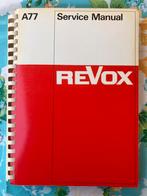 Revox A77 Service Manual, Ophalen of Verzenden