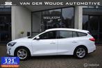 Ford Focus Wagon 1.0 EcoBoost Hybrid Trekhaak AGR Navi|LED, Stof, Wit, Origineel Nederlands, Onderhoudsboekje