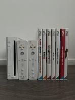 Nintendo Wii inclusief vele accesories, Spelcomputers en Games, Spelcomputers | Nintendo Wii, Ophalen, Gebruikt, Met 2 controllers