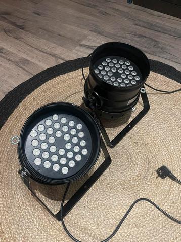 2x Ibiza Light LED Par 64 RGB | DMX beschikbaar voor biedingen