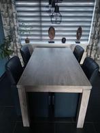 Gratis Eettafel met stoelen, Ophalen, Gebruikt, 50 tot 100 cm, 150 tot 200 cm