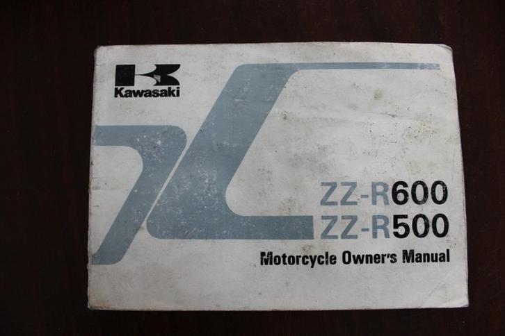 Kawasaki ZZ-R600 ZZ-R500 1991 motorcycle owner's manual, Motoren, Handleidingen en Instructieboekjes, Kawasaki, Ophalen of Verzenden