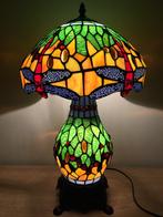 Tiffany Studio style Green Dragonfly tafellamp lamp, Antiek en Kunst, Curiosa en Brocante, Ophalen of Verzenden