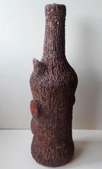 Retro, vintage lampenvoet, boomstronk, fles, Ophalen of Verzenden