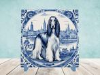 Delfts Blauwe Afghaanse Windhond tegel, Antiek en Kunst, Ophalen of Verzenden