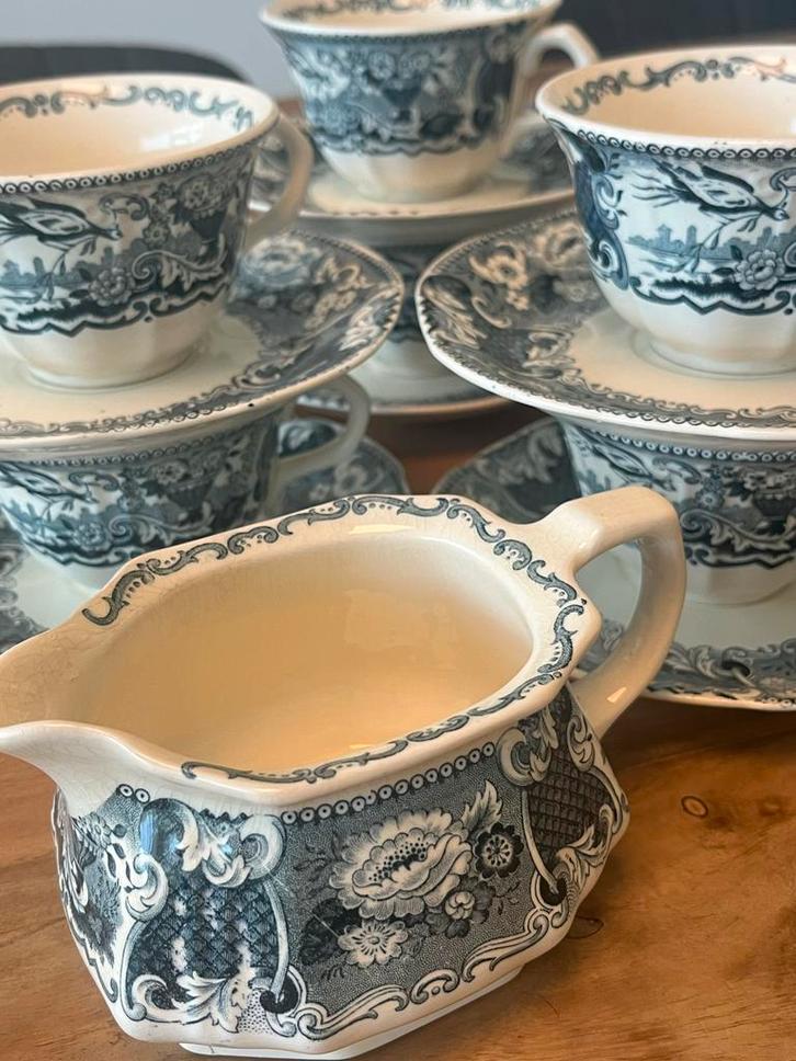 Antiek Société Céramique Victoria Servies, Antiek en Kunst, Antiek | Servies compleet, Ophalen of Verzenden