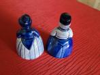 Delfts blauw boer en boerin met belletje, Ophalen of Verzenden, Zo goed als nieuw