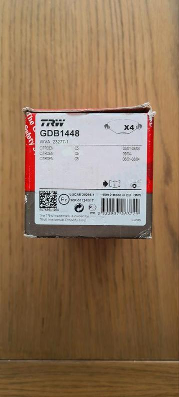 Remblokken Set TRW GDB1448 Citroen C5 beschikbaar voor biedingen