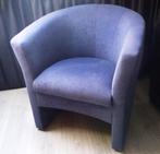 Fauteuil blauw, Minder dan 75 cm, Stof, Zo goed als nieuw, 50 tot 75 cm