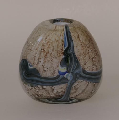 Dikwandige vaas gemarmerd glas (Murano?), Huis en Inrichting, Woonaccessoires | Vazen, Zo goed als nieuw, Overige kleuren, Minder dan 50 cm