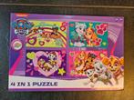 4 in 1 puzzel Paw Patrol, Kinderen en Baby's, Speelgoed | Kinderpuzzels, 10 tot 50 stukjes, Ophalen of Verzenden, Zo goed als nieuw