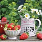 Servetten decoupage/bullet journal – aardbeien L1679, Verzenden, Nieuw, Materiaal