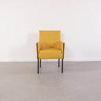 6x Milano Designer Eetkamerstoel Saffraangeel Leer - Zwart, Niet ingevuld, Overige kleuren, Niet ingevuld, Nieuw