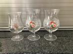 3 la chouffe glazen 12.50, Ophalen of Verzenden, Zo goed als nieuw, Glas of Glazen, Duvel